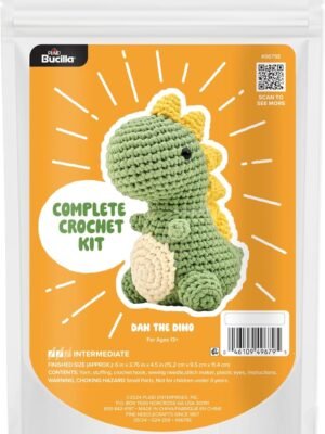 Bucilla Dan The Dino " | Crochet Amigurumi Kit | 49679E