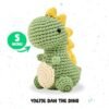 Bucilla Dan The Dino " | Crochet Amigurumi Kit | 49679E