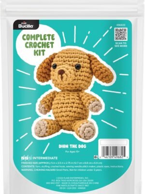 Bucilla Dion The Dog " | Crochet Amigurumi Kit | 49682E