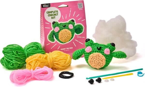 Bucilla Freddy The Frog " | Crochet Amigurumi Kit | 49621E