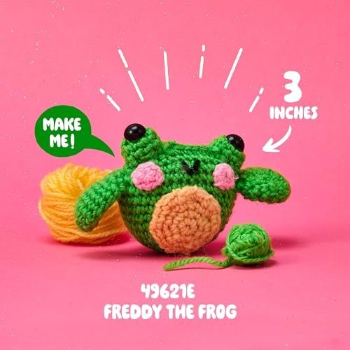 Bucilla Freddy The Frog " | Crochet Amigurumi Kit | 49621E
