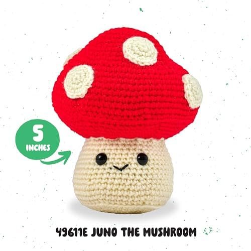 Bucilla Juno The Mushroom " | Crochet Amigurumi Kit | 49611E