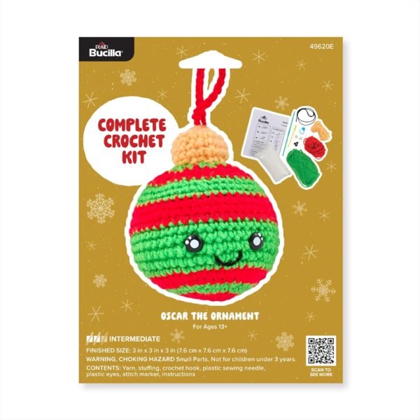 Bucilla Oscar the Ornament | Crochet Kit | 49620E