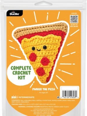 Bucilla Parker The Pizza " | Crochet Amigurumi Kit | 49808E