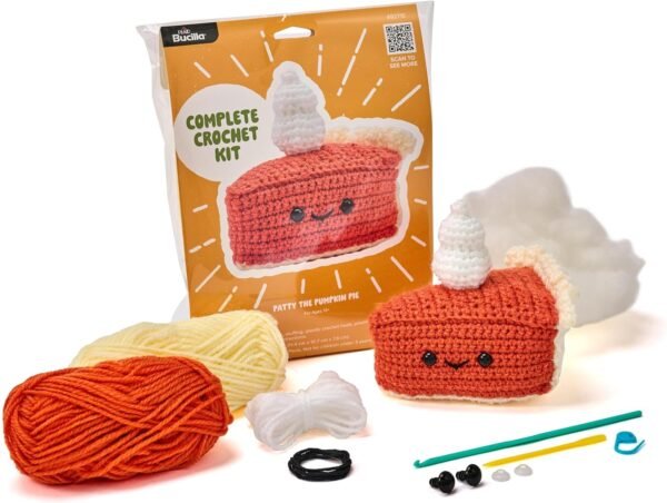 bucilla-complete-crochet-kit-patty-the-pumpkin-5-49271e-primary Bucilla Patty The Pumpkin " | Crochet Amigurumi Kit | 49271E