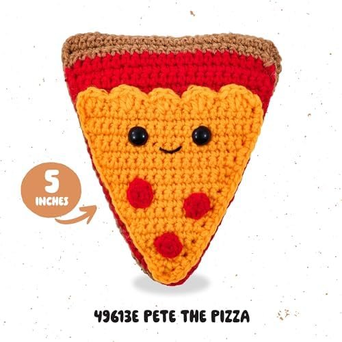 bucilla-complete-crochet-kit-pete-the-pizza-5-49613e-variant-02 Bucilla Pete The Pizza " | Crochet Amigurumi Kit | 49613E
