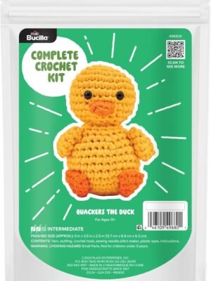 Bucilla Quackers The Duck " | Crochet Amigurumi Kit | 49680E