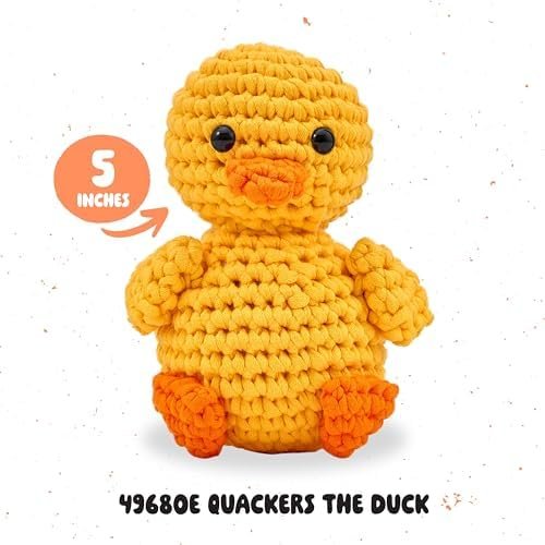 bucilla-complete-crochet-kit-quackers-the-duck-5-49680e-variant-02 Bucilla Quackers The Duck " | Crochet Amigurumi Kit | 49680E