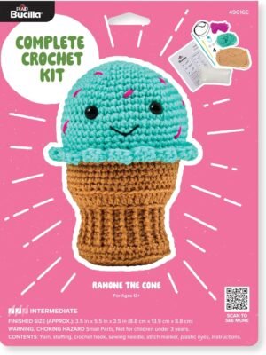 Bucilla Ramone The Cone " | Crochet Amigurumi Kit | 49616E