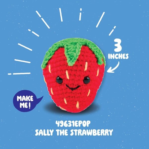 Bucilla Sally The Strawberry " | Crochet Amigurumi Kit | 49631EPOP