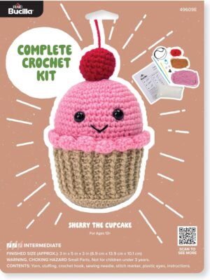 Bucilla Sherry The Cupcake " | Crochet Amigurumi Kit | 49609E