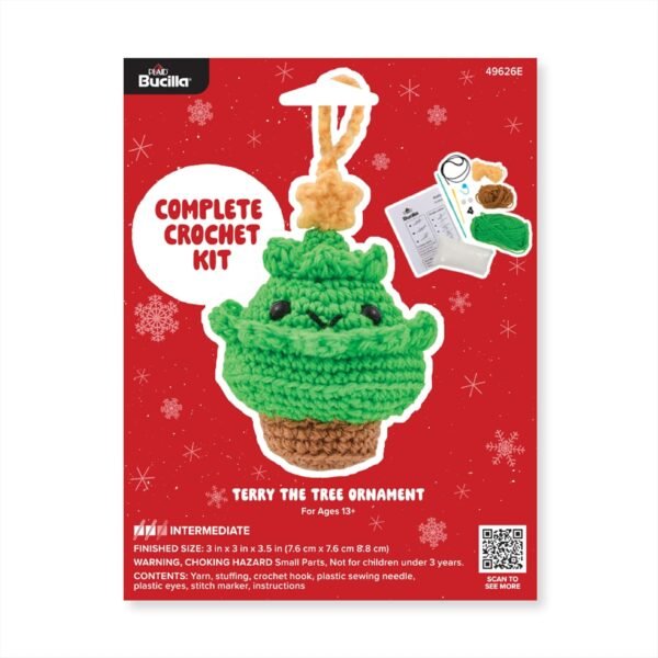 bucilla-complete-crochet-kit-terry-the-tree-ornament-3-49626e-primary Bucilla Terry the Tree Ornament | Crochet Kit | 49626E