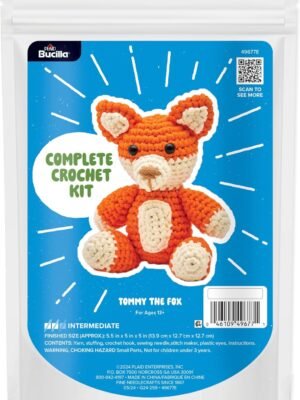 Bucilla Tommy The Fox " | Crochet Amigurumi Kit | 49677E