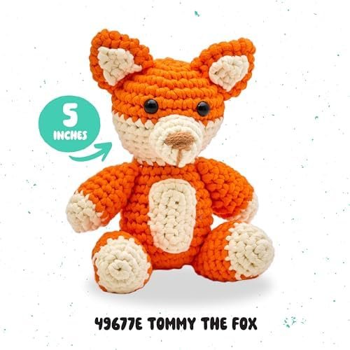 bucilla-complete-crochet-kit-tommy-the-fox-5-49677e-variant-02 Bucilla Tommy The Fox " | Crochet Amigurumi Kit | 49677E