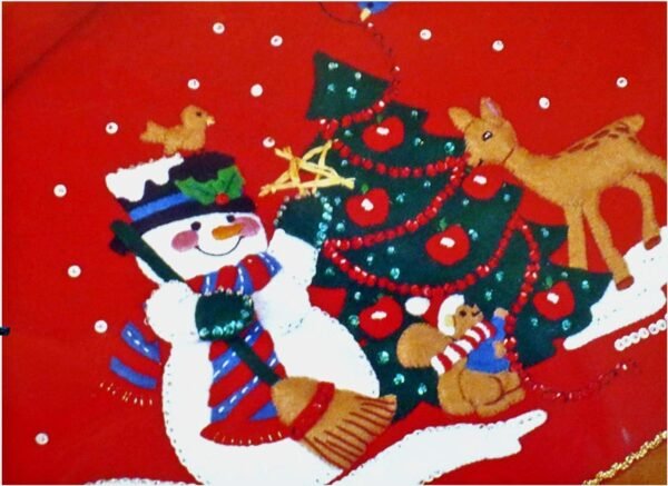 Bucilla Decorating the Tree | Felt Applique Christmas Tree Skirt Kit | 83421 Bucilla Decorating the Tree | Felt Applique Christmas Tree Skirt Kit | 83421