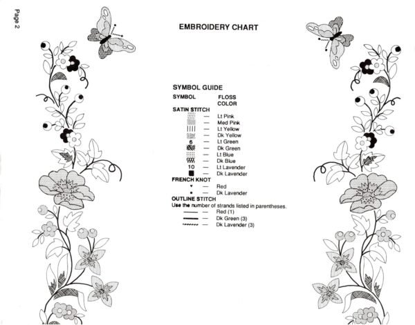 Bucilla Elegant Floral Tablerunner | Stamped Embroidery Table Runner Kit | 40714