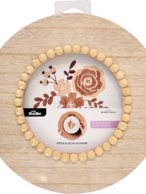 Bucilla 6-Inch Beaded Circle Embroidery Hoop Frame | 49563E