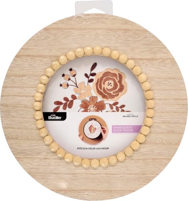 Bucilla 6-Inch Beaded Circle Embroidery Hoop Frame | 49563E