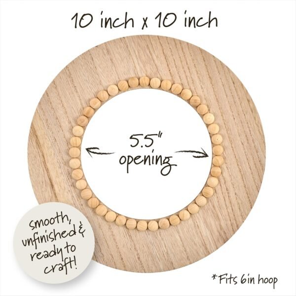 Bucilla 6-Inch Beaded Circle Embroidery Hoop Frame | 49563E
