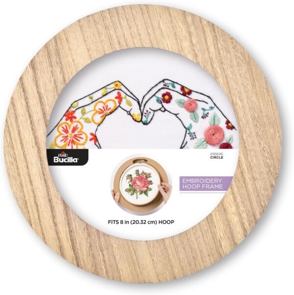 Bucilla 8-Inch Circle Embroidery Hoop Frame | 49564E