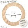 Bucilla 8-Inch Circle Embroidery Hoop Frame | 49564E
