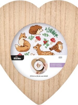 Bucilla 6-Inch Heart Embroidery Hoop Frame | 49561E