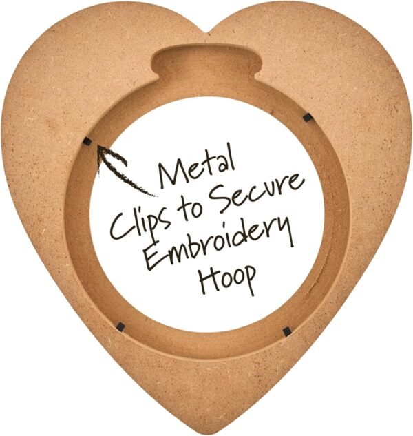 Bucilla 6-Inch Heart Embroidery Hoop Frame | 49561E