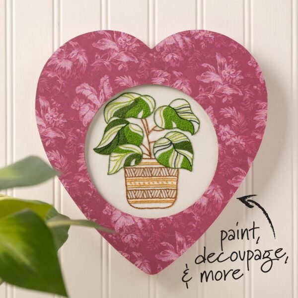 Bucilla 6-Inch Heart Embroidery Hoop Frame | 49561E