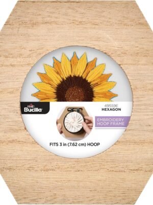 Bucilla 3-Inch Hexagon Embroidery Hoop Frame | 49559E
