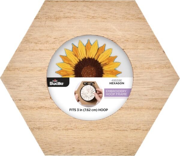 Bucilla 3-Inch Hexagon Embroidery Hoop Frame | 49559E