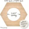 Bucilla 3-Inch Hexagon Embroidery Hoop Frame | 49559E