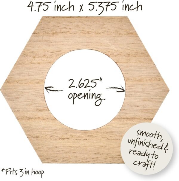 Bucilla 3-Inch Hexagon Embroidery Hoop Frame | 49559E