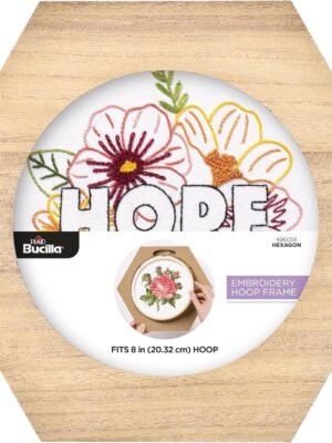 Bucilla 8-Inch Hexagon Embroidery Hoop Frame | 49605E