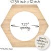Bucilla 8-Inch Hexagon Embroidery Hoop Frame | 49605E