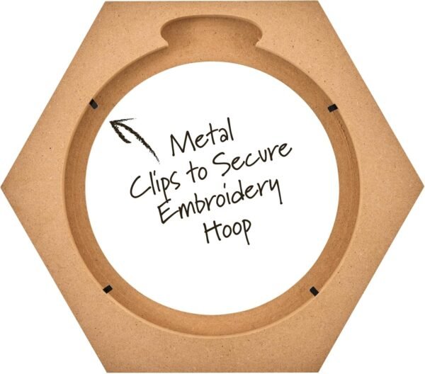 Bucilla 8-Inch Hexagon Embroidery Hoop Frame | 49605E