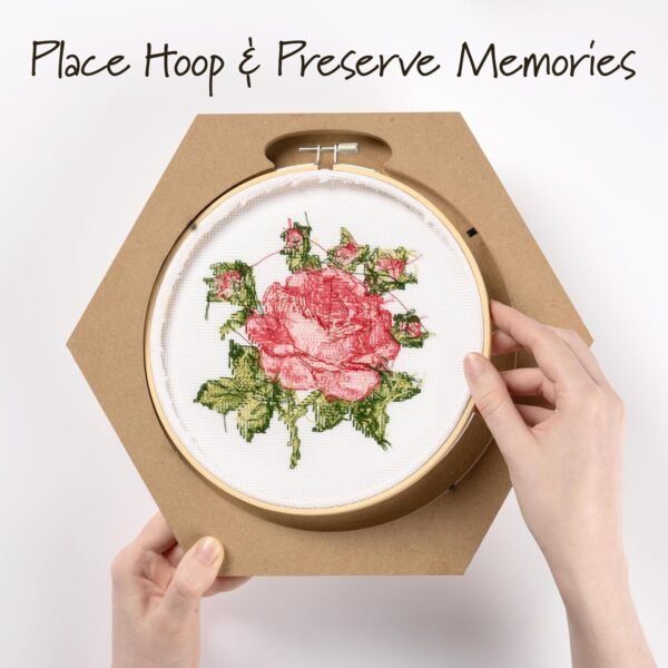 Bucilla 8-Inch Hexagon Embroidery Hoop Frame | 49605E