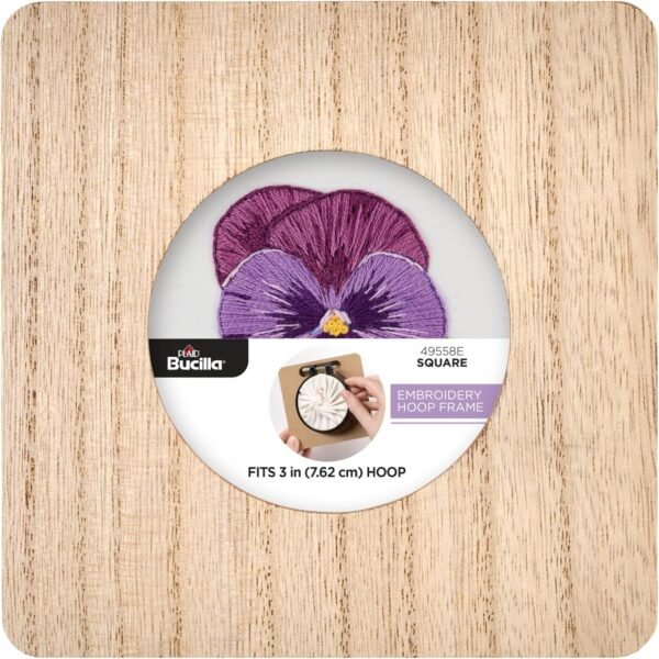Bucilla 3-Inch Square Embroidery Hoop Frame | 49558E