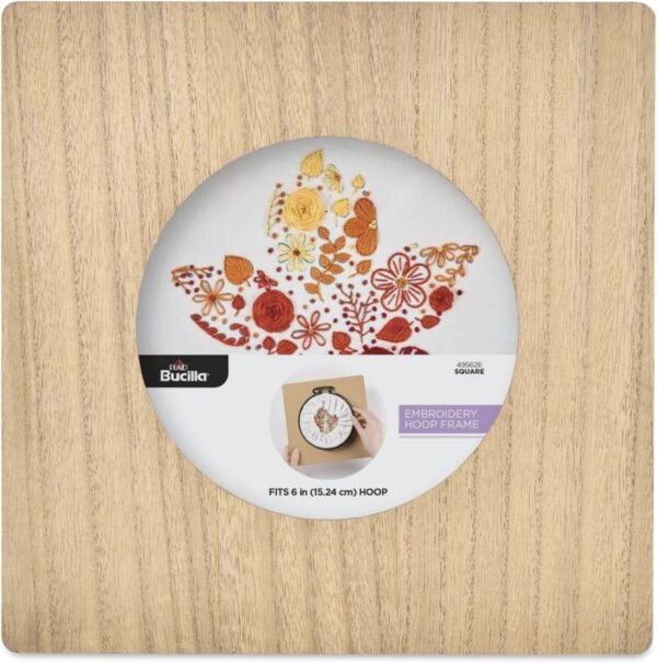 Bucilla 6-Inch Square Embroidery Hoop Frame | 49562E