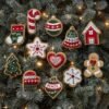 Bucilla Gingerbread Santa | Felt Applique Ornament Kit | 89301E