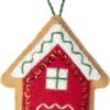 Bucilla Gingerbread Santa | Felt Applique Ornament Kit | 89301E