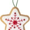 Bucilla Gingerbread Santa | Felt Applique Ornament Kit | 89301E