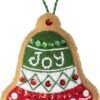 Bucilla Gingerbread Santa | Felt Applique Ornament Kit | 89301E