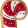 Bucilla Gingerbread Santa | Felt Applique Ornament Kit | 89301E