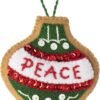 Bucilla Gingerbread Santa | Felt Applique Ornament Kit | 89301E