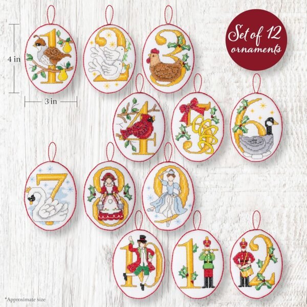bucilla-felt-applique-12-piece-ornament-making-kit-twelve-days-of-christ-89770e-variant-01 Bucilla Twelve Days of Christmas | Felt Applique Ornament Kit | 89770E