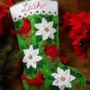 Bucilla Blossoms and Birds | Felt Applique Christmas Stocking Kit | 89554E
