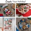 Bucilla Felt Applique " Making Dapper Snowman | Felt Applique Christmas Stocking Kit | 89530E