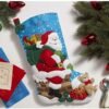 Bucilla Felt Applique " Making Down The Chimney — Felt Applique Christmas Stocking Kit [SKU: 86656]