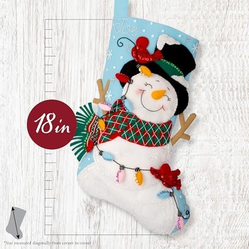 bucilla-felt-applique-18-stocking-making-kit-frosty-and-bright-perfect-f-89796e-variant-01 Bucilla Felt Applique " Making Frosty Bright | Felt Applique Christmas Stocking Kit | 89796E