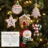 Bucilla Felt Applique " Making Jolly Gingerbread Snowman | Felt Applique Christmas Stocking Kit | 89782E
